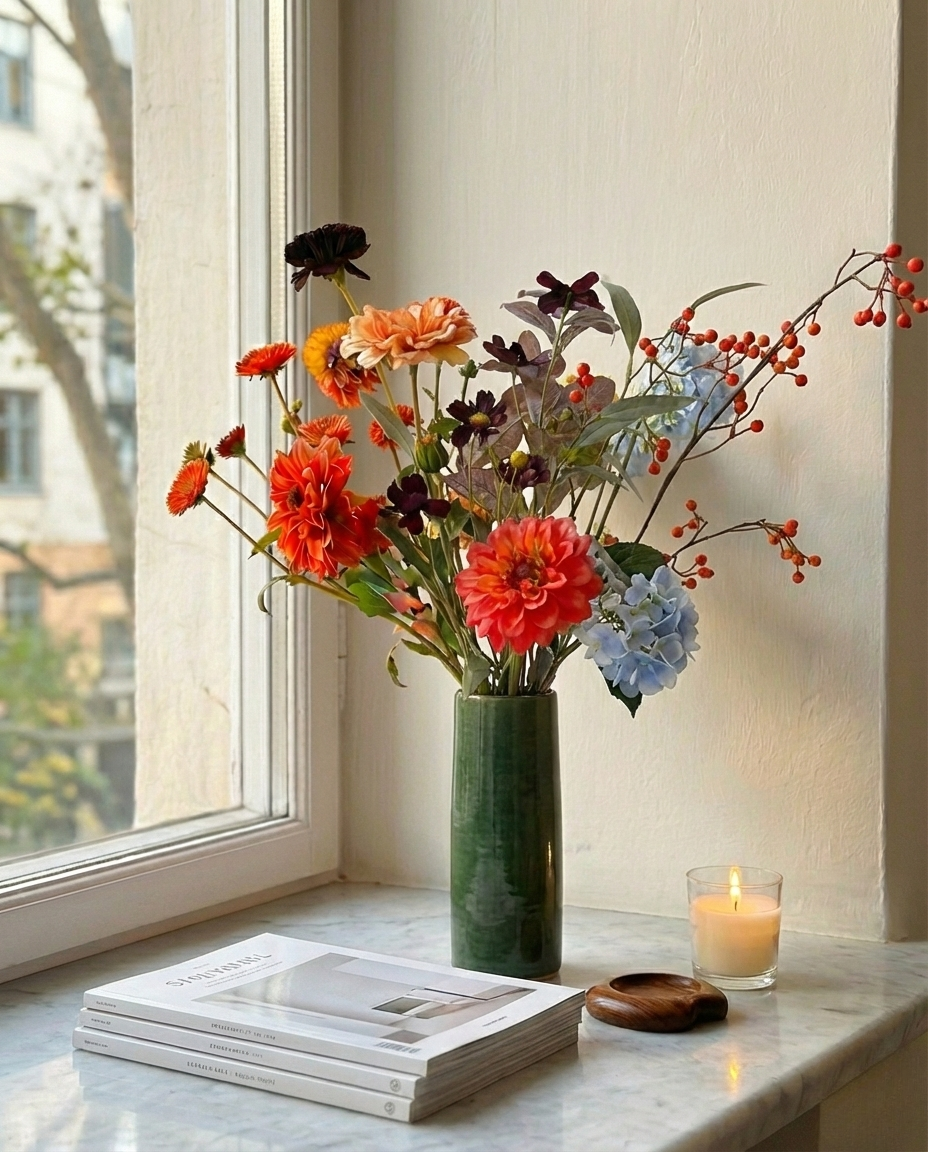 Green vase M