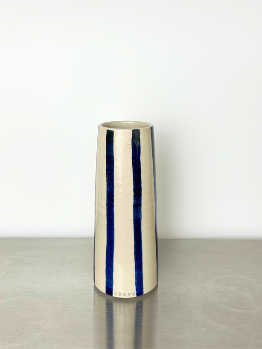 Blue Stripes Vase