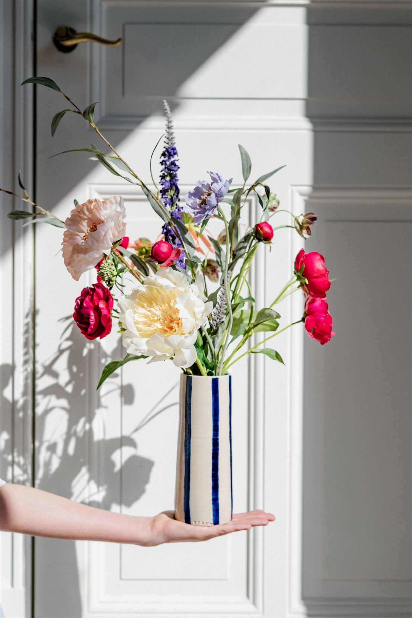 Blue Stripes Vase