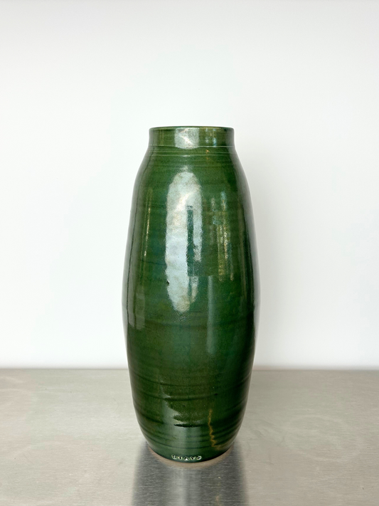 Green vase L