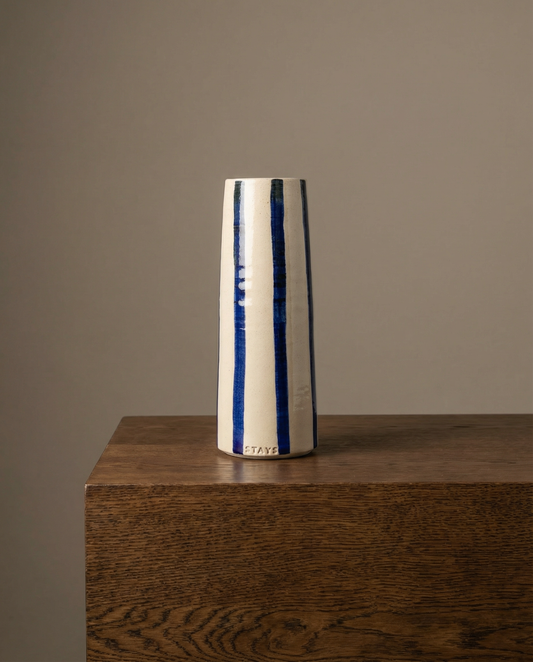 Blue Stripes Vase