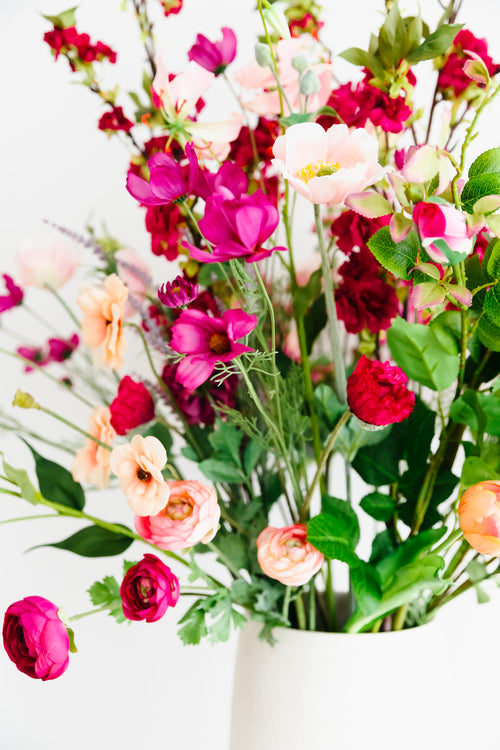 artificial flower bouquet in a vase